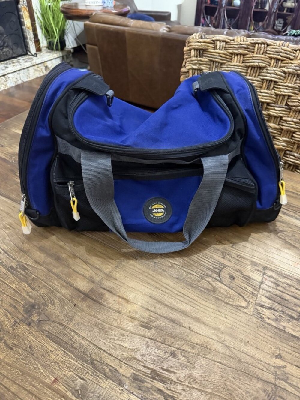 Jeep Duffle Bag blue Pre Owned